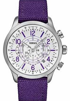 Mens Purple White Dial Soho Watch