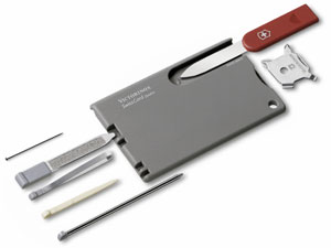 Penknife - Swiss Card Quattro - Grey