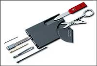 Swiss Card Multi-Tool - Grey & Red - Ref 07106