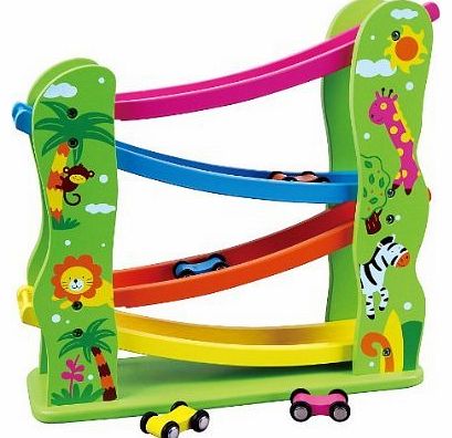 Viga Wooden Jungle Zig Zag Car Slider