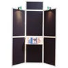 6 Panel Display Unit Black