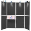 8 Panel Display Unit Black