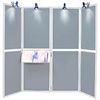 8 Panel Display Unit Grey