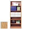 Viking at Home Scandinavian Real Wood Veneer Wide Bookcase-Oak