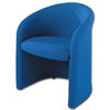 Fabric Tub Chair-Blue