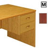 (M) Scandinavian Real Wood Veneer 2 Drawer Fixed