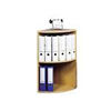 Rotadex 2-Tier 12 File Corner Unit-Light Oak