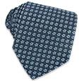 Villa Bolgheri Blue Flowers Woven Silk Tie