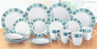 16 Piece Stripe Dinner Set