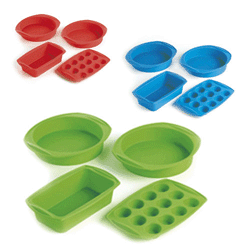 4 piece baking tray set - red