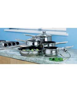 Essentials 5 Piece Non Stick Steel Pan Set