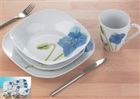 essentials Poppy 16 Piece Dinner Set