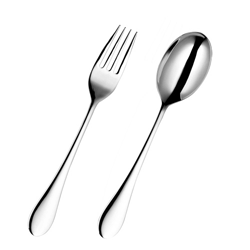 Serving spoon and fork