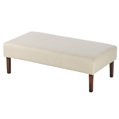 Footstool - Designers Guild Velvet Cocoa - Light leg stain