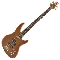 Vintage V9004B Active Bass Guitar Bubinga Natural