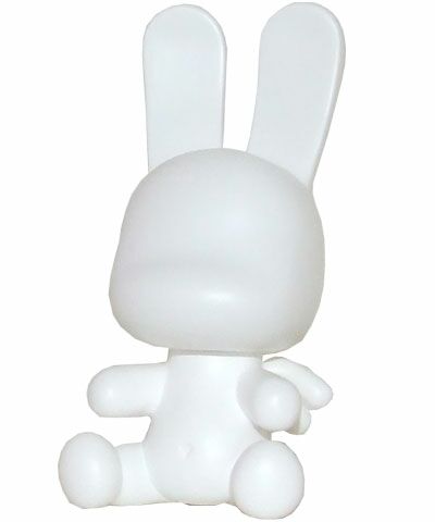 Toy2r 3.5`` Baby Qee DIY Angel Bunee White