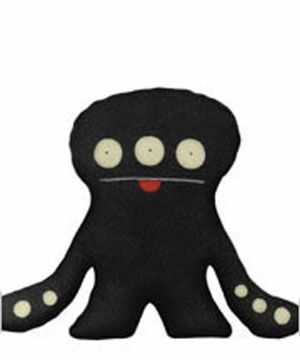 UglyDoll 12`` Plush Toy Secret Mission Cinko Black