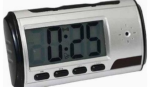 Visionaer SPY CAMERA HIDDEN CAM CCTV in a DIGITAL ALARM CLOCK for SECURITY with REMOTE CONTROL