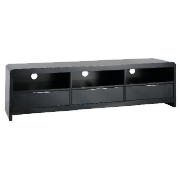 3 Shelf Triple TV Unit, Black