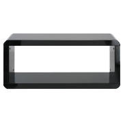 80Cm Loop Wall Shelf, Black