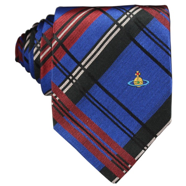 Blue Tartan Tie by