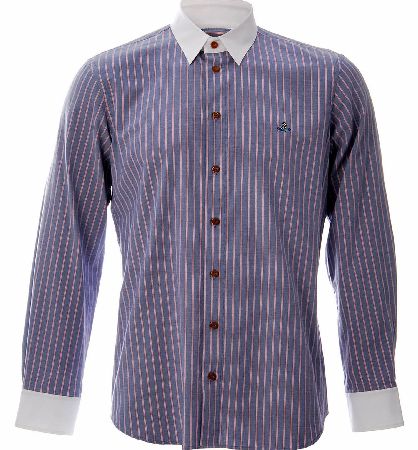 Contrast Pinstripe Shirt