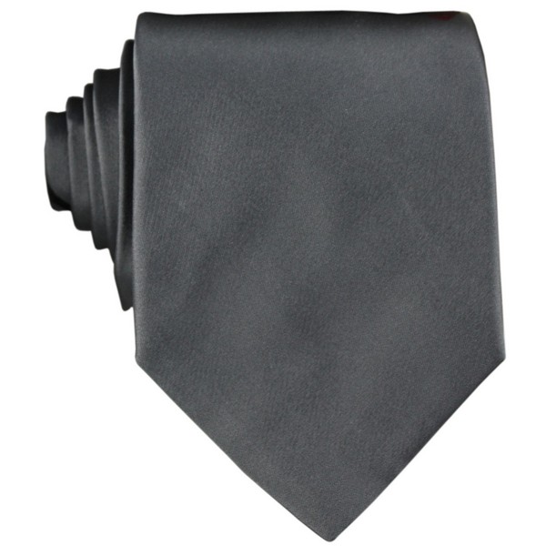 Grey Worlds End Silk Tie by