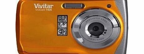 Underwater Waterproof Compact Digital Camera Vivitar Vivicam T426 12MP Megapixel, 2.4`` Preview Screen 8x Digital Zoom, Waterproof to a depth of 3 Metres (Yellow)