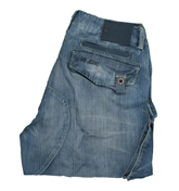 Mid Blue Denim Shorts (Race)