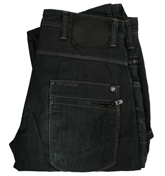 (Ruud) Brown / Black Bow Leg Jeans -