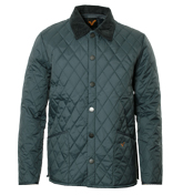 Slate Grey Quilted Nylon Jacket (New