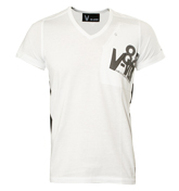 White V-Neck T-Shirt