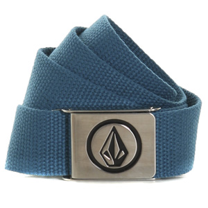 Circle Stone Web belt - Atlantic Blue