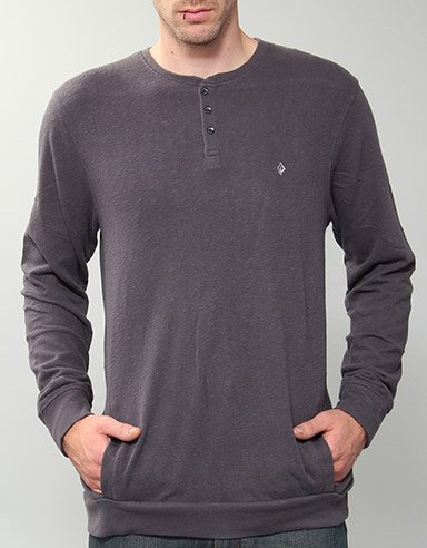 Fitzpatrick Button neck sweatshirt - Ebony