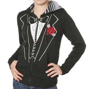 Volcom Ladies What The Tux Reversible zip hoody