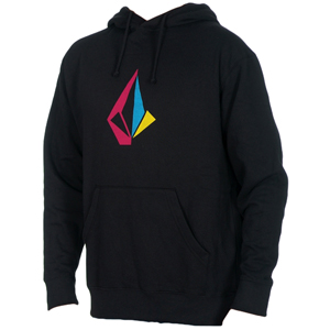 Mens Volcom Distoned Classic Hoody. Black