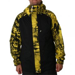 Mens volcom Disoriented Jacket Mega Dot Yellow