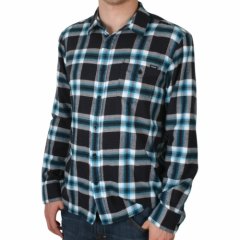 Mens volcom Stave Flannel Shirt Black