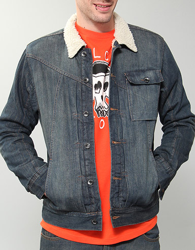 Tanniker Sherpa lined denim jacket -