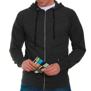 Timesoft 2 Zip Hoody - Heather black