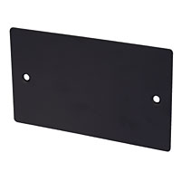 2G Blank Plate Matt Black Flat Plate