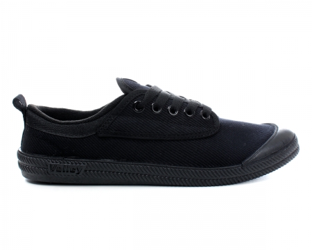 International Black Canvas Trainers