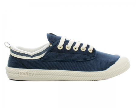 International Navy/Cream Canvas Trainers