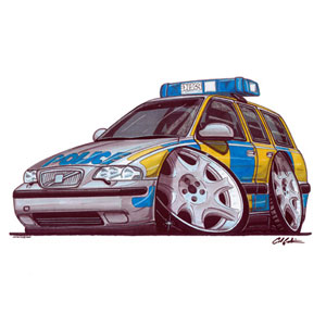 Police Car Batt Kids T-shirt