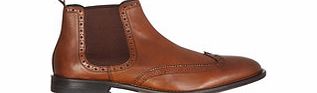 Wallace tan wingtip Chelsea brogues