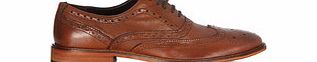 Buster tan wingtip oxford brogues