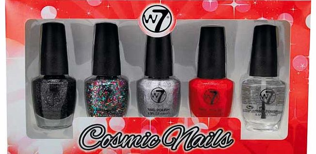 5 Pack Glitter Nail Polish Set