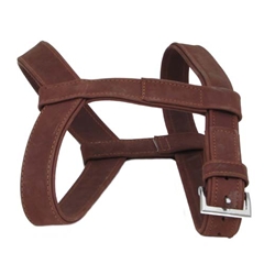 Wainwrightand#39;s Extra Large Brown Super Premium Buffalo Leather Dog Harness