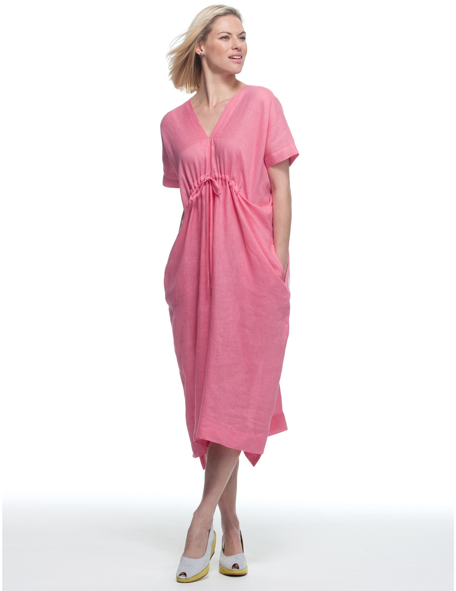 Drawstring Linen Kaftan