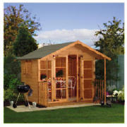 Walton 10 x 8 Wooden Summerhouse with Veranda